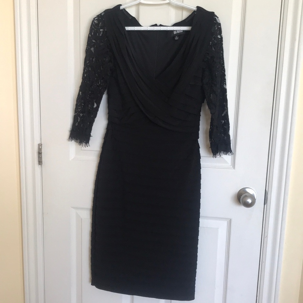 Black lace dress